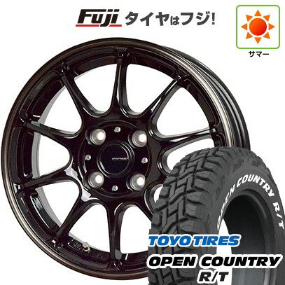 【新品 軽自動車】ハスラー デリカミニ(4WD) 夏タイヤ ホイール4本セット 165/60R15 トーヨー オープンカントリー R/T RWL/RBL ホットスタッフ ジースピード P-07 15インチ(送料無料) サマータイヤ