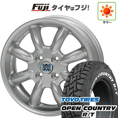 【新品 軽自動車】軽トラ 夏タイヤ ホイール4本セット 165/80R14 97/95N トーヨー オープンカントリー R/T RWL/RBL ミニライト 14インチ(送料無料) サマータイヤ