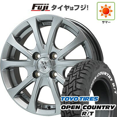 【新品 軽自動車】ハスラー デリカミニ(4WD) 夏タイヤ ホイール4本セット 165/60R15 トーヨー オープンカントリー R/T RWL/RBL ビッグウエイ TRG-バーンII 15インチ(送料無料) サマータイヤ