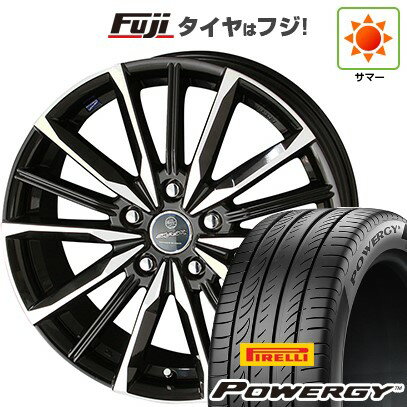 【新品国産車用5穴114.3】 夏タイヤ ホイール4本セット 235/55R18 ピレリ パワジー 共豊 スマック ヴァルキリー 18インチ(送料無料)