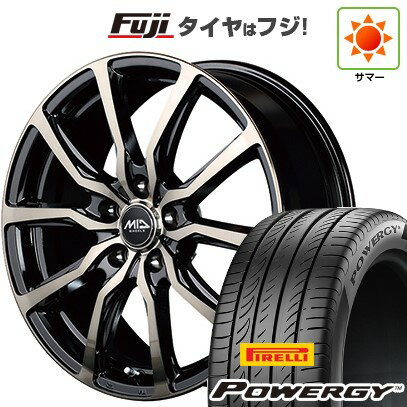 【新品国産5穴114.3車】 夏タイヤ ホイール4本セット 205/55R16 ピレリ パワジー MID WHEELS D.C.52 16インチ(送料無料) サマータイヤ