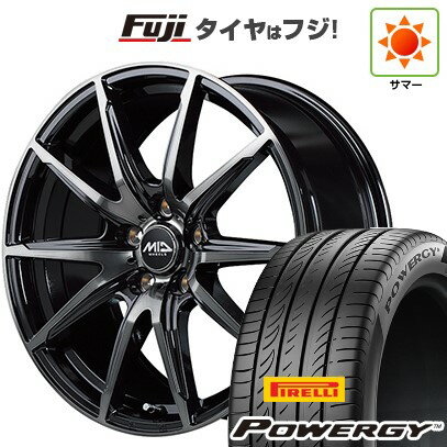 【新品国産5穴114.3車】 夏タイヤ ホイール4本セット 205/60R16 ピレリ パワジー MID WHEELS DR-02 16インチ(送料無料) サマータイヤ