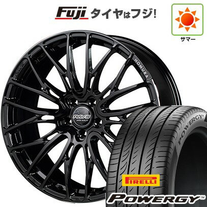 【新品国産車用5穴114.3】 夏タイヤ ホイール4本セット 245/35R20 ピレリ パワジー RAYS レイズ ホムラ 2X10BD 20インチ(送料無料)