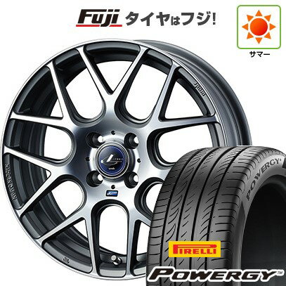 【新品国産車用5穴114.3】 夏タイヤ ホイール4本セット 225/45R18 ピレリ パワジー WEDS ウェッズ レオニス NAVIA 06 18インチ(送料無料)