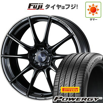 【新品国産車用5穴114.3】 夏タイヤ ホイール4本セット 245/40R20 ピレリ パワジー WEDS ウェッズスポーツ SA-25R 20インチ(送料無料)