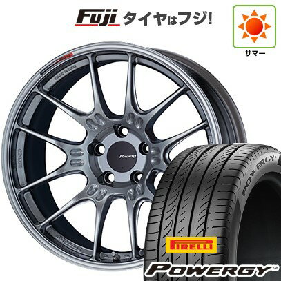 【新品国産車用5穴114.3】 夏タイヤ ホイール4本セット 225/60R18 ピレリ パワジー ENKEI エンケイ GTC02 18インチ(送料無料)