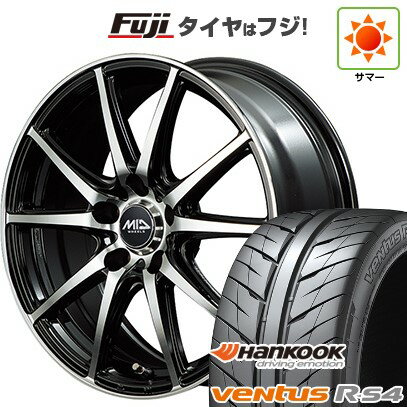 【新品国産5穴114.3車】 夏タイヤ ホイール4本セット 205/55R16 ハンコック ヴェンタス R-S4 Z232 MID WHEELS GR-ガンマ ブラックポリッシュ 16インチ(送料無料) サマータイヤ