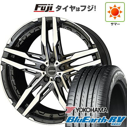 【パンク保証付き】【新品国産車用5穴114.3】 夏タイヤ ホイール4本セット 225/60R18 ヨコハマ ブルーアース RV-03 共豊 シャレン RG【限定】 18インチ(送料無料)