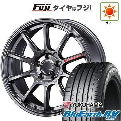 【パンク保証付き】【新品国産5穴114.3車】 夏タイヤ ホイール4本セット 225/55R18 ヨコハマ ブルーアース RV-03 SSR GT GTV05 18インチ(送料無料) サマータイヤ