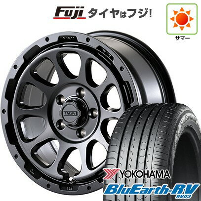 【パンク保証付き】【新品国産5穴114.3車】 夏タイヤ ホイール4本セット 215/65R16 ヨコハマ ブルーアース RV-03 モーターファーム ファームD10 16インチ(送料無料) サマータイヤ
