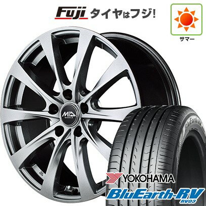 【パンク保証付き】【新品国産5穴114.3車】 夏タイヤ ホイール4本セット 205/60R16 ヨコハマ ブルーアース RV-03 MID WHEELS F10 16インチ(送料無料) サマータイヤ
