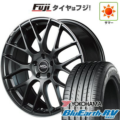 【パンク保証付き】【新品国産5穴114.3車】 夏タイヤ ホイール4本セット 225/55R18 ヨコハマ ブルーアース RV-03 MID WHEELS MID EXCLUSIVE 028F 18インチ(送料無料) サマータイヤ