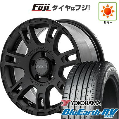 【パンク保証付き】【新品国産5穴114.3車】 夏タイヤ ホイール4本セット 215/65R16 ヨコハマ ブルーアース RV-03 RAYS レイズ デイトナ D207 16インチ(送料無料) サマータイヤ