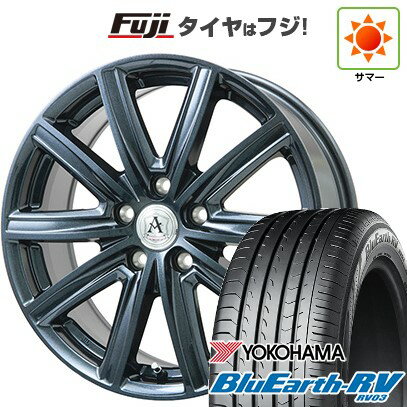 【パンク保証付き】【新品国産車用5穴114.3】 夏タイヤ ホイール4本セット 225/65R17 ヨコハマ ブルーアース RV-03 テクノピア アフロディーテ MZ 17インチ(送料無料)