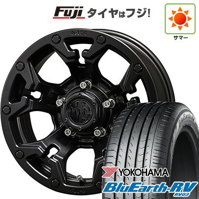 【パンク保証付き】【新品国産5穴114.3車】 夏タイヤ ホイール4本セット 215/65R16 ヨコハマ ブルーアース RV-03 クリムソン マーテルギア(MG) ゴーレム 16インチ(送料無料) サマータイヤ