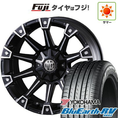【パンク保証付き】【新品国産5穴114.3車】 夏タイヤ ホイール4本セット 215/65R16 ヨコハマ ブルーアース RV-03 クリムソン マーテルギア(MG) モンスター 16インチ(送料無料) サマータイヤ