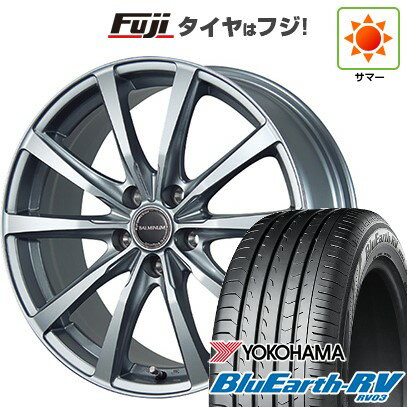【パンク保証付き】【新品国産5穴114.3車】 夏タイヤ ホイール4本セット 225/45R18 ヨコハマ ブルーアース RV-03 ブリヂストン バルミナ LS10 18インチ(送料無料) サマータイヤ