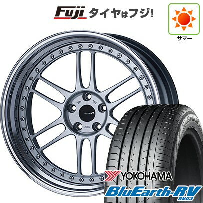 【パンク保証付き】【新品国産車用5穴114.3】 夏タイヤ ホイール4本セット 245/35R20 ヨコハマ ブルーアース RV-03 ENKEI エンケイ RM-F1 20インチ(送料無料)