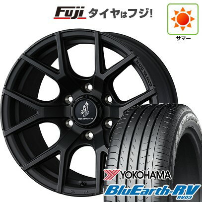 【パンク保証付き】【新品国産5穴114.3車】 夏タイヤ ホイール4本セット 215/65R16 ヨコハマ ブルーアース RV-03 WEDS ウェッズアドベンチャー マッドヴァンス SD 16インチ(送料無料) サマータイヤ