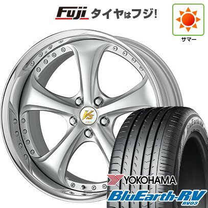 【パンク保証付き】【新品国産5穴114.3車】 夏タイヤ ホイール4本セット 225/50R18 ヨコハマ ブルーアース RV-03 WORK ワーク VS VS-KF# 18インチ(送料無料) サマータイヤ
