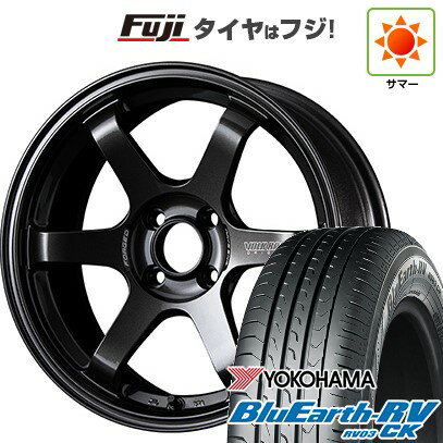 【パンク保証付き】【新品 軽自動車】ハスラー デリカミニ(4WD) 夏タイヤ ホイール4本セット 165/60R15 ヨコハマ ブルーアース RV-03CK RAYS レイズ ボルクレーシング TE37 ソニック 15インチ(送料無料) サマータイヤ