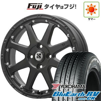 【パンク保証付き】【新品 軽自動車】ハスラー デリカミニ(4WD) 夏タイヤ ホイール4本セット 165/60R15 ヨコハマ ブルーアース RV-03CK MLJ エクストリームJ 15インチ(送料無料) サマータイヤ
