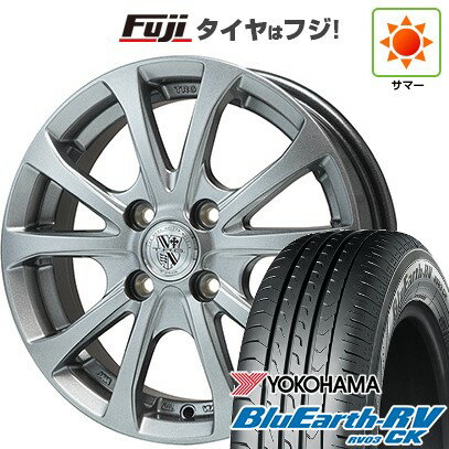 【パンク保証付き】【新品 軽自動車】 夏タイヤ ホイール4本セット 145/80R13 ヨコハマ ブルーアース RV-03CK ビッグウエイ TRG-バーンII 13インチ(送料無料)