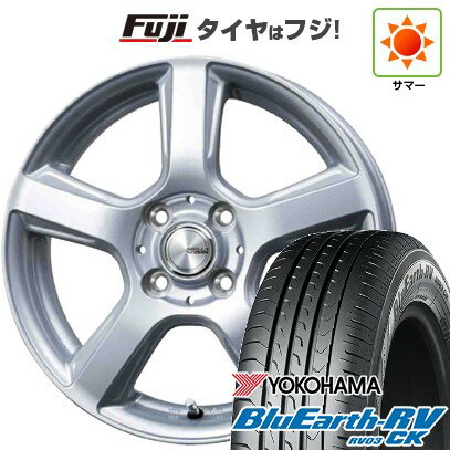 【パンク保証付き】【新品 軽自動車】 夏タイヤ ホイール4本セット 145/80R13 ヨコハマ ブルーアース RV-03CK トピー シビラ V-88 13インチ(送料無料)