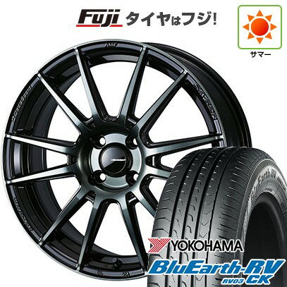 【パンク保証付き】【新品 軽自動車】ハスラー デリカミニ(4WD) 夏タイヤ ホイール4本セット 165/60R15 ヨコハマ ブルーアース RV-03CK WEDS ウェッズスポーツ SA-62R 15インチ(送料無料) サマータイヤ