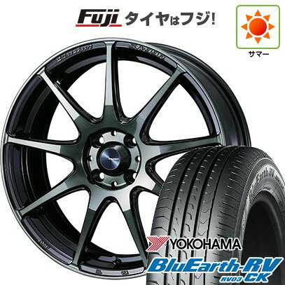 【パンク保証付き】【新品 軽自動車】ハスラー デリカミニ(4WD) 夏タイヤ ホイール4本セット 165/60R15 ヨコハマ ブルーアース RV-03CK WEDS ウェッズスポーツ SA-99R 15インチ(送料無料) サマータイヤ