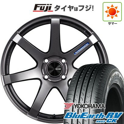 【パンク保証付き】【新品 軽自動車】ハスラー デリカミニ(4WD) 夏タイヤ ホイール4本セット 165/60R15 ヨコハマ ブルーアース RV-03CK ENKEI エンケイ PF07 15インチ(送料無料) サマータイヤ