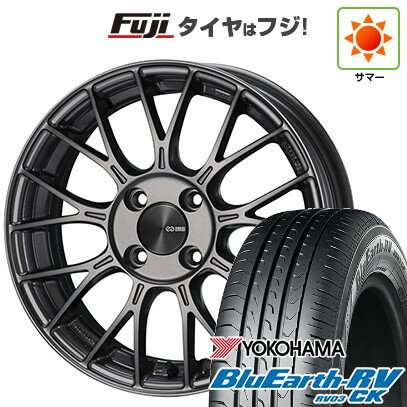 【パンク保証付き】【新品】ルーミー・パッソ・ジャスティ・トール 夏タイヤ ホイール4本セット 175/55R15 ヨコハマ ブルーアース RV-03CK ENKEI エンケイ PFM1 15インチ(送料無料) サマータイヤ