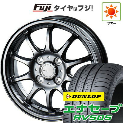 【新品 軽自動車】ハスラー デリカミニ(4WD) 夏タイヤ ホイール4本セット 165/60R15 ダンロップ エナセーブ RV505 ビッグウエイ BWスポーツ ZT10 15インチ(送料無料) サマータイヤ