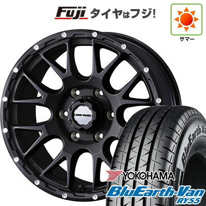 【新品】ハイエース200系 夏タイヤ ホイール4本セット 195/80R15 107/105N ヨコハマ ブルーアース Van RY55 WEDS ウェッズアドベンチャー マッドヴァンス 08 15インチ(送料無料)
