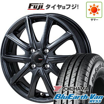 【新品 軽自動車】軽トラ 軽バン 夏タイヤ ホイール4本セット 145/80R12 80/78N ヨコハマ ブルーアース Van RY55 モンツァ ZACK Sport-FT 12インチ(送料無料)