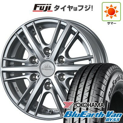 【新品】ハイエース200系 夏タイヤ ホイール4本セット 195/80R15 107/105N ヨコハマ ブルーアース Van RY55 TWS グランヴァード HC1 6J 15インチ(送料無料)