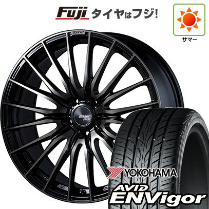 【新品国産車用5穴114.3】 夏タイヤ ホイール4本セット 245/35R20 ヨコハマ エイビッド エンビガーS321 SSR ブリッカー 01F アッシュブラック 20インチ(送料無料)