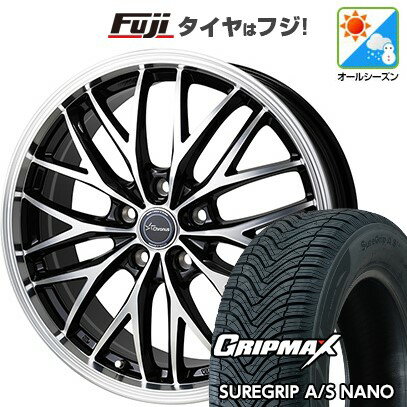 【新品国産4穴100車】 オールシーズンタイヤ ホイール4本セット 185/60R16 グリップマックス シュアグリップ オールシーズン ナノ(限定) ホットスタッフ クロノス CH-113 16インチ(送料無料)