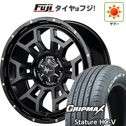 【新品】キャラバン 夏タイヤ ホイール4本セット 215/65R16 109/107S グリップマックス スタチャー HC-V RWL（限定） MID WHEELS NITRO POWER H6 スラッグ 16インチ(送料無料)