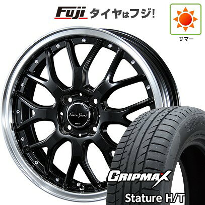 【新品国産車用5穴114.3】 夏タイヤ ホイール4本セット 235/55R18 グリップマックス スタチャー H/T BSW（限定） ブレスト ユーロスポーツ タイプ815 7J 18インチ(送料無料)