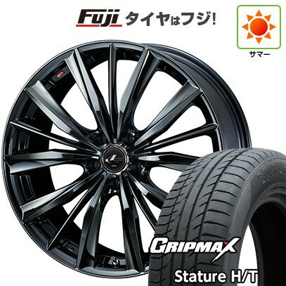 【新品国産車用5穴114.3】 夏タイヤ ホイール4本セット 235/55R18 グリップマックス スタチャー H/T BSW（限定） WEDS ウェッズ レオニス VX 7J 18インチ(送料無料)