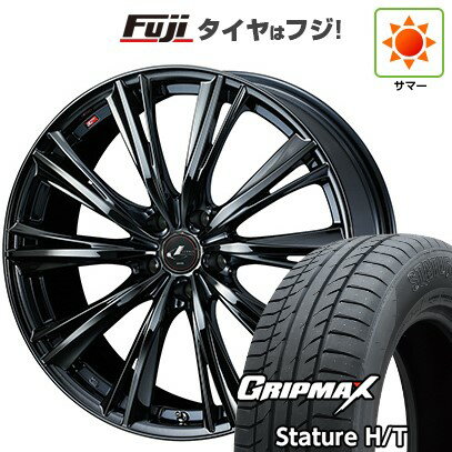 【新品国産車用5穴114.3】 夏タイヤ ホイール4本セット 235/55R18 グリップマックス スタチャー H/T BSW（限定） WEDS ウェッズ レオニス WX 7J 18インチ(送料無料)