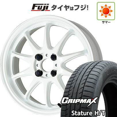 【新品国産車用5穴114.3】 夏タイヤ ホイール4本セット 225/65R17 グリップマックス スタチャー H/T BSW（限定） WORK ワーク エモーション ZR10 7J 17インチ(送料無料)