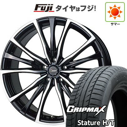 【新品国産車用5穴114.3】 夏タイヤ ホイール4本セット 225/60R18 グリップマックス スタチャー H/T BSW（限定） ホットスタッフ クロノス CH-110 18インチ(送料無料)