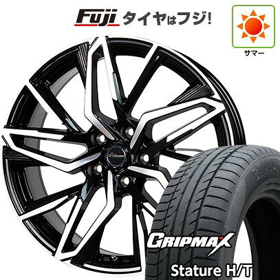 【新品国産車用5穴114.3】 夏タイヤ ホイール4本セット 225/55R18 グリップマックス スタチャー H/T BSW（限定） ホットスタッフ クロノス CH-112 7J 18インチ(送料無料)