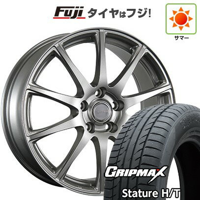 【新品国産車用5穴114.3】 夏タイヤ ホイール4本セット 225/55R18 グリップマックス スタチャー H/T BSW（限定） ブリヂストン エコフォルム SE-23 7J 18インチ(送料無料)