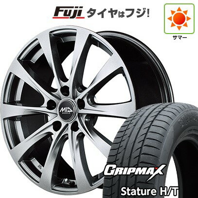 【新品国産車用5穴114.3】 夏タイヤ ホイール4本セット 225/65R17 グリップマックス スタチャー H/T BSW（限定） MID WHEELS F10 17インチ(送料無料)