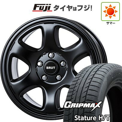 【新品国産車用5穴114.3】 夏タイヤ ホイール4本セット 225/65R17 グリップマックス スタチャー H/T BSW（限定） トライスター BRUT BR-44 7.5J 17インチ(送料無料)