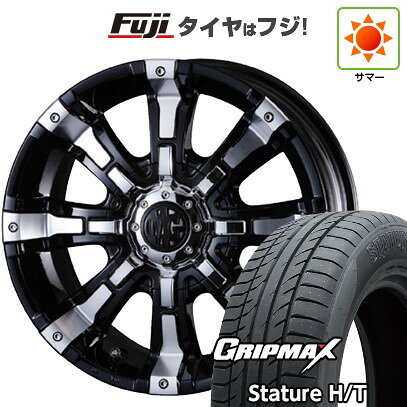 【新品国産車用5穴114.3】 夏タイヤ ホイール4本セット 225/65R17 グリップマックス スタチャー H/T BSW（限定） クリムソン マーテルギア(MG) ビースト 7J 17インチ(送料無料)