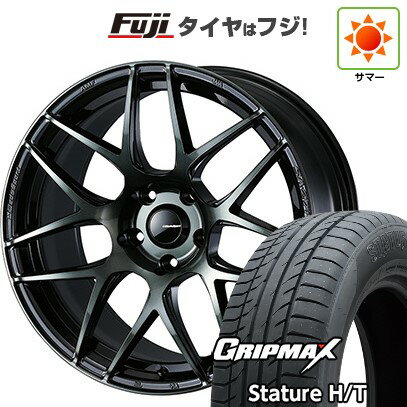 【新品国産車用5穴114.3】 夏タイヤ ホイール4本セット 225/60R18 グリップマックス スタチャー H/T BSW（限定） WEDS ウェッズ ウェッズスポーツ SA-27R 7.5J 18インチ(送料無料)